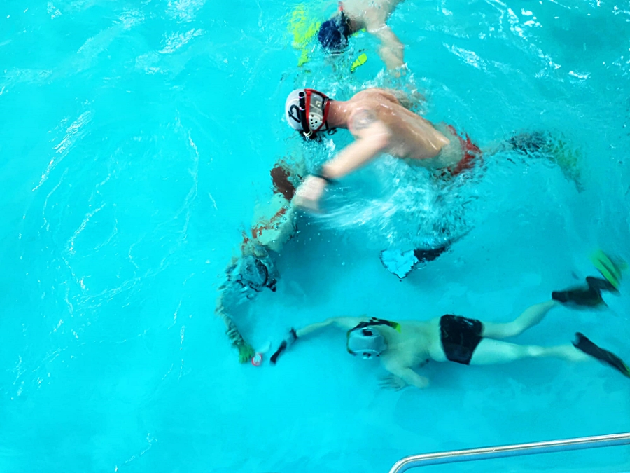 Hokej pod wodą Walenie Siemianowice Śląskie Trening 18 III 2023